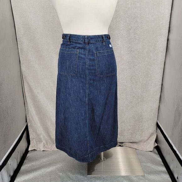 Lauren Ralph Lauren Vintage Denim Jean Maxi Skirt Women's Plus Size 14 - Picture 6 of 14